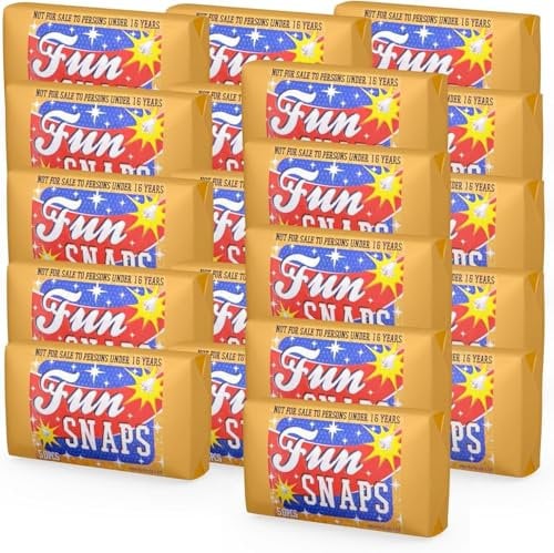 FLAME X BURN 500x Fun Snaps & Knallerbsen für Knallvergnügen für Silvester - Knallteufel für Jugendliche und Kinder geeignet (500x)