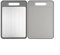 Entgoinggo Schneidebrett für Küche, Schneidebrett, Aluminiumlegierung Schneidebrett mit doppelseitigem Schneidebrett, schnelles Auftauen, Frost-Away-Schneidebrett (grau)