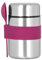 FUZVOL Insulated Food Flask for Food Warming,Stainless Steel Thermos Food Flask Soup Flask Container with Spoon for Lunch & Dinner Food Carrying(Purple)