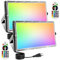 BOSITE RGB Strahler, 120W RGB LED Strahler mit Fernbedienung, rgb Flutlicht Außen, IP66 Wasserdicht,4 Dynamische Modi LED Farbwechsel Flutlicht fur Party Disco Halloween Häuser
