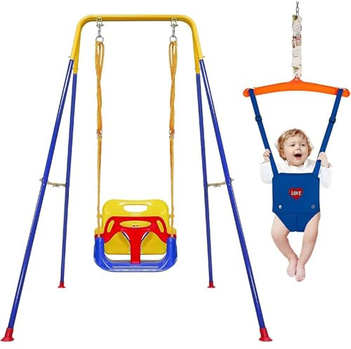 Columpio 2 en 1 para niños pequeños y saltadores para bebés