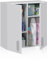 duehome | Armario Multiusos para Colgar, Modelo Multi Useful, Acabado en Color Blanco Mate, Medidas: 59 cm (Ancho) x 60 cm (Alto) x 26,5 cm (Fondo)