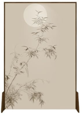 uadyie Pare-Feu Cloison de séparation au Sol, Salon, entrée, décoration de Chambre, paravent en Bambou Pare-Feu Décoratifs(D,120 * 180cm)