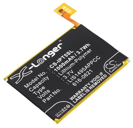 Cameron Sino CS New Replacement Battery for iPod Touch 5, iPod Touch 5th Generation (1000mAh) 616-0621, A1421, LIS1495APPCC