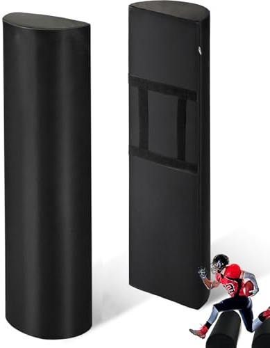 JZHLLA Step-Over-Dummy, halbrunde Tackle-Schnuller mit Griffen, hochdichtes Schaumstoff-Blockier-Pad, Ausrüstung für Fußarbeit, Übungen, Sporttraining, 2 Stück