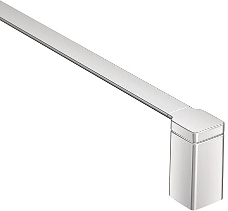 Moen YB8824CH 90 Degree Modern 24-Inch Single Bathroom Single Towel Bar, Chrome