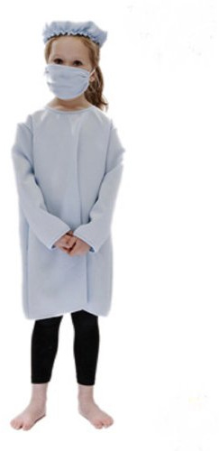 PRETEND TO BEE Surgeon Dress Up Costume for Kids, 5-7 Years, Grey