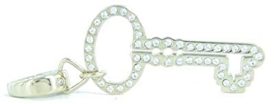 Fossil Damen-Charm Anhänger Schlüssel Edelstahl IP gold Zirkonia JF00031710