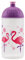 ISYbe Original Marken-Trink-Flasche für Klein-Kinder, 500 ml, BPA-frei, Flamingo-Motiv für Mädchen & Jungen für Schule-Reisen-Kita-Kiga-Outdoor, Auslaufsicher auch mit Sprudel, Spülmaschine-fest