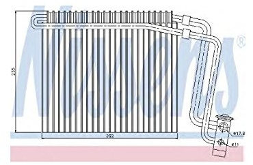 NISSENS Verdampfer, Klimaanlage 92248 | Kompatibel mit: MERCEDES-BENZ VIANO, VITO / MIXTO Kasten, VITO Bus