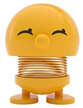 Hoptimist Bimble Wackelfigur & Glücksbringer, Skandinavische Deko Figuren für Wohnzimmer, Schreibtisch, Büro, Bürodeko & Lustige Kleine Geschenke, 4,5 x 5,8 x 6,6 cm, Small, Gelb