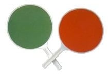 PALETTA SEGNALAZIONE ROSSO/VERDE cm.30 [DBVERONA ]