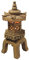 Design Toscano Heilige Pagodenlaterne Asiatische Dekogartenstatue, Polyresin, Kunststeinoptik, 69 cm