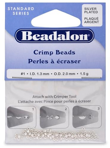 Beadalon Crimp Bead 2.0mm Silvr 1.5gm