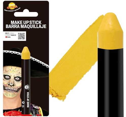 Guirca Fiestas GUI15212 - Blister Pack: Make-up Stick, 14x90. gelb