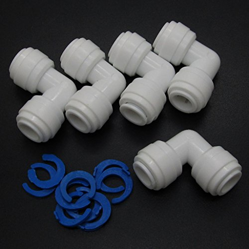 5 PCS 3/20,3 cm X3/20,3 cm Tube Push Union Ellbogen Quick Connect für RO Wasser Filter Armatur