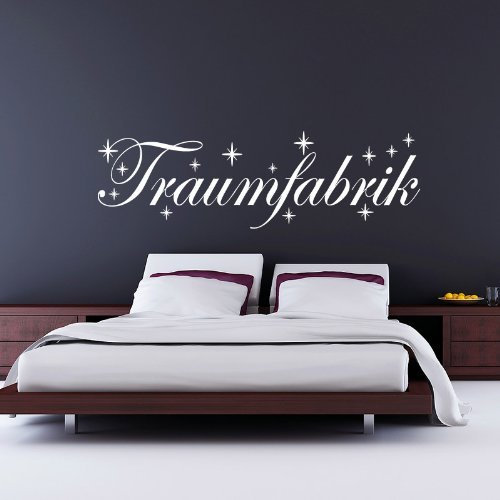 Wandtattoo Traumfabrik - 130 x 40cm - Farbe: Weiss