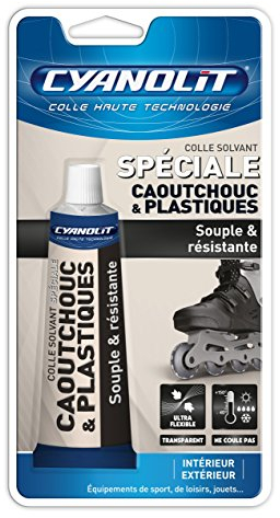 CYANOLIT 33300006 Colle Spéciale Caoutchouc & Plastiques, Transparent