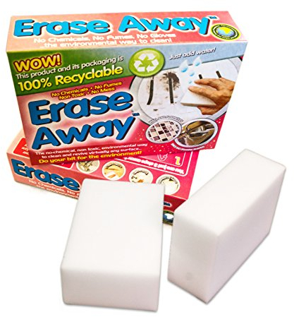 OVEN PRIDE Erase away non chemical magic sponge (2 Packs = 4 Sponges)