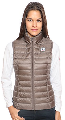 JOTT SED Veste en Duvet de Soie, Gris, S Femme