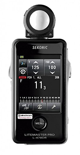 Sekonic L478DR Litemaster Pro EL Series Light Meter for Elinchrom Skyport - Black/Grey