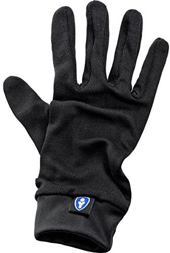 Thermoboy Unterziehhandschuhe Seiden-Unterziehhandschuh 1.0, Seide, tragen kaum auf, angenehm auf der Haut, Schwarz, XL