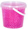 trendfinding 1 Liter Eimer aus Kunststoff mit Deckel Deko Hydro Wasser Perlen Kugeln künstliche Blumenerde Aquaperls Aqualinos zum Dekorieren Ø 0,8 bis 1,2 cm (Pink_SM)