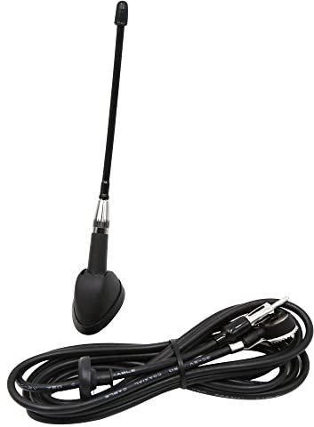 sourcing map Universelle Noir Voiture Aile pavillon antenne Radio AM FM