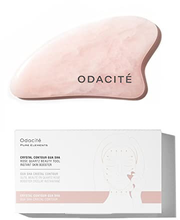 Crystal Contour Gua Sha Rose Quartz Beauty Tool