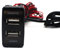 AWADUO USB Autoladegerät mit Audioanschluss für Toyota VIGO, 2.1A 2-Port Adapter für HTC, Samsung, Huawei, etc.