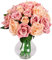 Famibay Champagne Rose Artificiali per Bomboniere Seta Mazzi di Rose Finti set da 2 per Decorazioni
