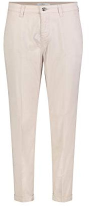 MCA Damen Chino Turn Up Straight Jeans, per Pack Beige (Ivory PPT 208R), W46 (Herstellergröße: 46/Ol)