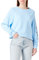 Tommy Hilfiger Damen Sweatshirt Rope Puff Print ohne Kapuze, Blau (Vessel Blue), S