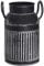 Fovasen Farmhouse Galvanized Finish Bucket Vase Classy Designed Metal Milk Can Pitcher Vase Jug Country Rustic Style Primitive Decorative Flower Holder for Table Centerpiece Rustic Home Décor - Black