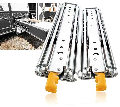 AOLISHENG Robuste Schubladenschienen 30,5 cm mit Schloss, Vollauszug-Kugellager, 227 kg Tragfähigkeit, 1 Paar