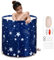 Tech-L bath bucket erwachsene Tragbare Badewanne 27x25 Zoll Faltbare Freistehende Eimer Erwachsene Isolierung Umweltfreundliches Badezimmer Spa-Badewanne für Studenten zu Hause Camping