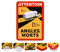 reflecto Hinweisschild ‚Angles Morts‘ | 5 Anbringungsarten | LKW oder Bus-Motiv | entspricht RAL-Farbvorgaben | 250 x 170 mm | Aufkleber, magnetisch | Warnung vor Totem Winkel (LKW-Motiv, magnetisch)