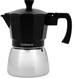 Bidasoa CAFETERA 3T Alum-Acero Tribeca CQ, Inoxidable, Multicolor