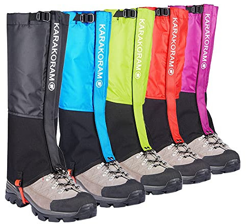 HIDEWALKER Gamaschen Wasserdicht Wandern Breathable Leg Guards Gaiter for Outdoor Regengamaschenr Fahrrad Climbing Trekking Snow Hiking (Blau, XS (35-37))