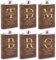 6 Pièces Flasques a Alcool Personnalisés, Flasques Whisky en Inox 304 8oz/227ml Personnalisables pour EVG, Flasque de Mariage Personnalisés pour les Garçons D'Honneur et les Témoins (Marron)