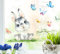 wolga-kreativ Fenstersticker Fensterbilder Frühling Ostern Hase Osterhase Schmetterling Aufkleber Sticker Fenster Küche Küchenfenster wiederverwendbar Sichtschutz