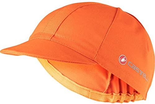 CASTELLI Men's Endurance Cap Hat, ORANGE BRILLANT/Stahl DUNKEL SCHW, Einheitsgröße