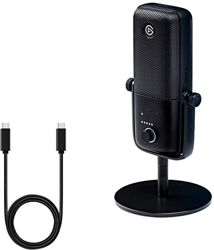 BoxWave Cable Compatible with Elgato Wave:3 - DirectSync PD Cable (3ft) - USB-C to USB-C (100W), Type C Braided 3ft Charge and Sync Cable - Jet Black
