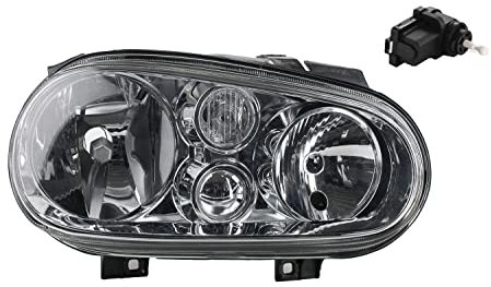 Johns, Scheinwerfer passend für VW Golf IV 1J 08/97-06/2005 H7 H1 Rechts m. Stellmotor
