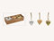 RiloStore 6 STK Holzherzen Gold Silber Kupfer Farben Rosegold 5x4cm Mix oder Farbwahl Hochzeitsdeko Gastgeschenke Mango Holz Herzen Anhänger Deko Hänger Holzherz Mitbringsel Handschmeichler