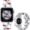 Leotop Floral Pattern Printed Bands Compatible with Apple Watch 42mm(Series 10) 41/40/38mm 49/46/45/44/42mm(Series 3 2 1). (Blue Cartoon Cat, 42mm(Series 10)/41mm/40mm/38mm)