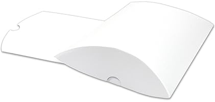 Frau WUNDERVoll® 6 Kissenschachteln matt weiß 24x14cm (flach), 300g/ Kissenverpackungen, Pillow box, Faltverpackung, Geschenkverpackung, Gastgeschenk, Adventskalender