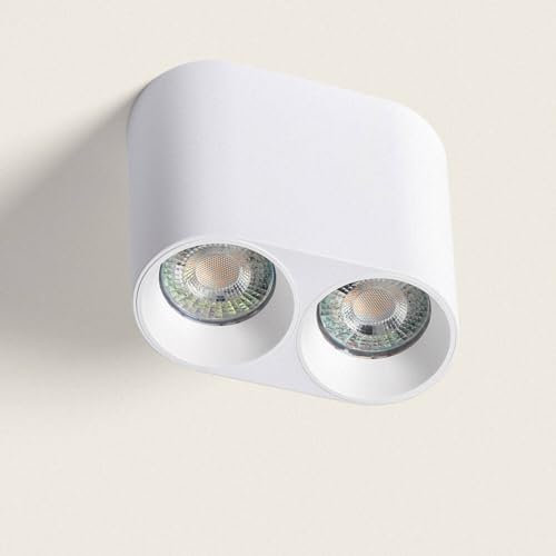 LEDKIA Deckenleuchte Rund Doppelt Traxim Weiß