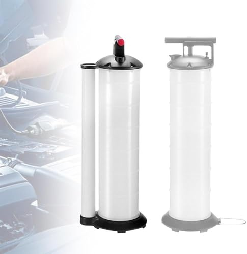 MEHOOSPVN Pompa di aspirazione dell'olio, pompa a mano con 4 tubi, sfiato dei freni, 7 l, pompa di aspirazione del liquido e pompa di riempimento per refrigerante, motore aspiratore olio
