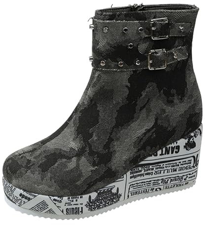 Stivali con Zeppa Stivaletto Bambina Stivali Texani Donna Neri Scamosciato Stivali Moto Donna 37 Stivaletti Donna Moto Stivali Donna Estivi Traforati Morbidi Stivali Estivi Donna Cowboy Boots